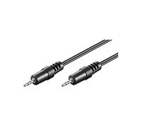 Goobay 50457 AUX Audio Connector Cable, 2.5 mm Stereo, Black, 1.5 m Cable Length