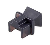 Goobay 50527 Dust Cover for RJ45 Port, Black, Pack of 10