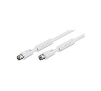 Goobay 50722 Antenna Cable with Ferrite (80 dB), 2X Shielded, 10m Length