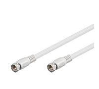 Goobay 50741 SAT Antenna Cable (80 dB), 2X Shielded, 10m Length, white