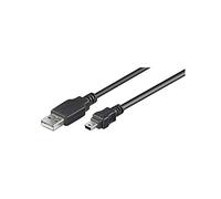 Goobay 50769 USB 2.0 Hi-Speed Cable, Black, Type B, 5-pin, 5m Length