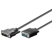 Goobay 50991 DVI-I/VGA Full HD Monitor Cable, Display Cable, Nickel Plated, 3m Length