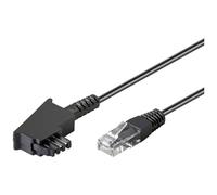 Goobay 51233 DSL Cable Black 3m 1x RJ45 plug - 1x TAE-F plug