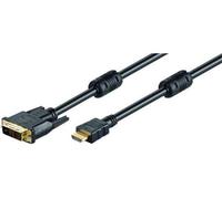 Goobay 51580 DVI-D/HDMI Cable, Gold-plated, Black, 2 m Cable Length 2 Meters