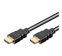 Goobay 51824 Standard HDMI Cable, Gold-plated, Black, 5.5 mm Diameter, 10 m Cable Length