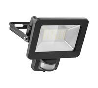 Goobay 53881 LED Floodlight with Motion Sensor - LED Spotlight with 30 W - Neutral White Light 4000 K - 2560 Lumen - Beam Angle 100 Degrees - IP65 Rated - Black