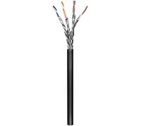 Goobay 57195 CAT 6 Outdoor Network Cable, S/FTP (PiMF), Black, 100m Cable Length