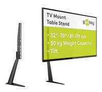 goobay 58525 TV Stand for TVs and Monitors Between 32 Inches / 70 Inches (81-180 cm) / Tilt Height Adjustable/TV Stand Flat & Curved up to 50 kg, Black, 32-70 Inches