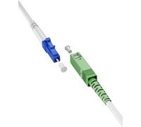 goobay 59609 Fibre Optic Cable (FTTH) / Singlemode (OS2) Simplex/SC APC (8°) Male to LC-UPC (8°) Male/Light Wave Cable / 2 m