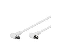 Goobay 5m IEC Coaxial Cable, Male/Female, White, 75 Ohm