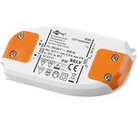 Goobay 60368 LED Transformer 230 V to 24 V - LED Low Voltage Transformer for LED Lighting - Total Load up to 8 W - 94.5 x 46.2 x 19.5 mm