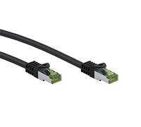 goobay 61095 - CAT 8.1 Network Cable/LAN Cable - High Speed 40Gbits Patch Cable with S/FTP PiMF Shielding/Black / 3M