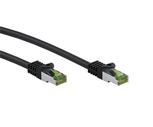 goobay 61095 - CAT 8.1 Network Cable/LAN Cable - High Speed 40Gbits Patch Cable with S/FTP PiMF Shielding/Black / 3M