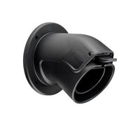 goobay 61142 Wall Mount Type 2 Charging Cable for Electric Vehicles/Angled Mount for EV Cable/Cable Organizer/Cable Holder for Charger Plug, Black