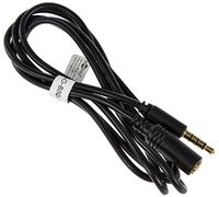 Goobay 62477 Audio Extension Cable for AUX Headphones 4 Poles 3.5 mm Slim CU, 1 m Cable Length