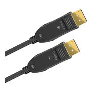 goobay 64866 Optical DisplayPort Hybrid Connection Cable 2.0 (AOC) / 8K Ultra HD 4320p (60 Hz) / Hybrid Fibre Optic Copper Conductor/Gold-Plated Contact Surfaces/DisplayPort to DisplayPort / 10 m
