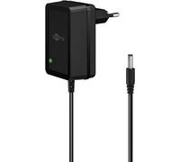 goobay 64975 Universal Power Supply 12 V / 18 W 1.5 A Plug Power Supply 12 V / Replacement Power Supply with DC Plug 5.5 mm x 2.1 mm for TV Box, Router, LED Strip, Video Camera / 1.8 m