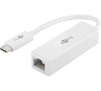 Goobay 66255 USB-C RJ45 Adapter, White