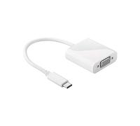 Goobay 66260 USB-C to VGA Monitor Connector Adapter, White