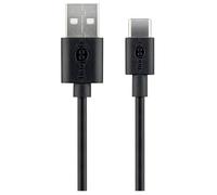 Goobay 66508 USB 3.0 cable USB-C plug to USB-C plug Black 2m Duple...
