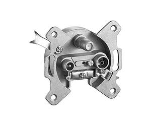 Goobay 67046 3-Way Antenna End Wall Socket