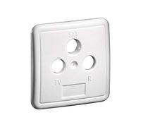 Goobay 67051 3 Holes Cover Plate for Antenna Wall Socket