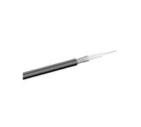 Goobay 67091 RG 59 Coax Cable, 2X Shielded, 100M Length, Black