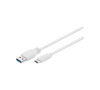 Goobay 67188 USB-C to USB A 3.0 Cable, White, 1m Length 1 m
