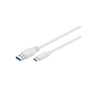 Goobay 67188 USB-C to USB A 3.0 Cable, White, 1m Length