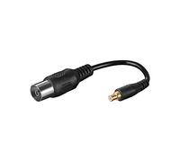 Goobay 67227 DVB-T Antenna-Adapter, 0.1m Cable Length, black