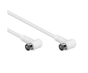 Goobay 67344 Angled SAT antenna cable (80 dB), 2x shielded, 5m