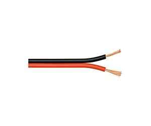 Goobay 67737 Speaker Cable 2 x 2.5 mm² CCA Stranded/Speaker Cable/Audio Cable Sold by the Metre/Speaker Cable/Stranded Cable/Audio Cable/Subwoofer Cable/Red/Black / 50 m