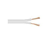 Goobay 67748 Speaker Cable White CCA, 25 m Cable Length