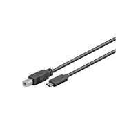 Goobay 67985 USB-C 3.1 Cable, USB-C to B, Black, 1m Length