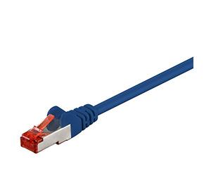 Goobay 68272 CAT 6 Patchcable, S/FTP (PiMF), Blue, 10m Cable Length