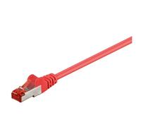 Goobay 68280 CAT 6 Patchcable, S/FTP (PiMF), Red, 3m Cable Length