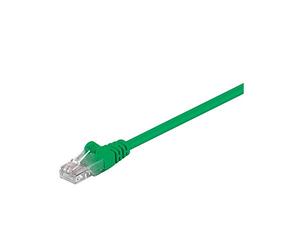 Goobay 68338 CAT 5e Patchcable, U/UTP, Green, 0.5m Cable Length
