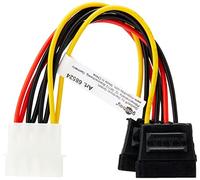 Goobay 68524 PC Y Power Cable/Adapter, 5.25 Inch Male To 2X Sata