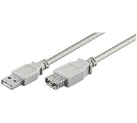 Goobay 68624 USB 2.0 Hi-Speed Extension Cable, Grey, 0.6m Length