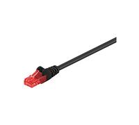 Goobay 68678 CAT 6 Patchcable, U/UTP, Black, 10m Cable Length