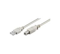 Goobay 68714 USB 2.0 Hi-Speed Cable, Grey, CU, 5m Length