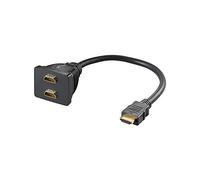 Goobay 68784 HDMI Cable Adapter, Gold-Plated, Female, Type A