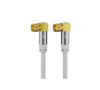 Goobay 70484 SAT Antenna Cable, 135 dB, 4x Shielded, White, 3m Length A (goobay)