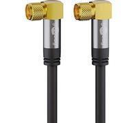Goobay 70584 SAT Antenna Cable, 135 dB, 4x Shielded, Black, 5m Length
