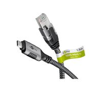 goobay 70755 CAT 6 USB-C 3.1 to RJ45 Ethernet Cable for Stable Wired Internet Connection with Router/Modem/Network Switch.Replaces USB to RJ45 / 1Gbit/s / 15M Adapter