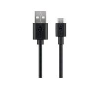 Goobay 72227 Micro USB Fast-Charging and Sync Cable, Black, 1m Cable Length