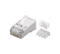 Goobay 72502 RJ45 Plug, CAT 6a, STP Shielded, Pack of 10