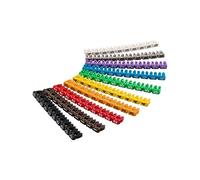 Goobay 72513 Digits 0-9 Cable Marker Clip for Cable Diameters up to 2.5mm, Pack of 100