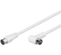 Goobay 72746 Angled SAT Antenna Cable 80 dB 2x Shielded F-Connector (Quick) > F-Connector (Quick) 90° Fully Shielded