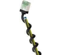 Goobay 74350 CAT 8.1 Patch Cable Slim/Ultra Flexible RJ45 CAT 8.1 Network Cable U/FTP CU, OFC/Thin Ethernet LAN Cable with Short Connectors / 40 Gbit/s, 2000 MHz LSZH, Kink Protection/Black 0.15 m